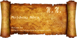 Moldvay Nóra névjegykártya